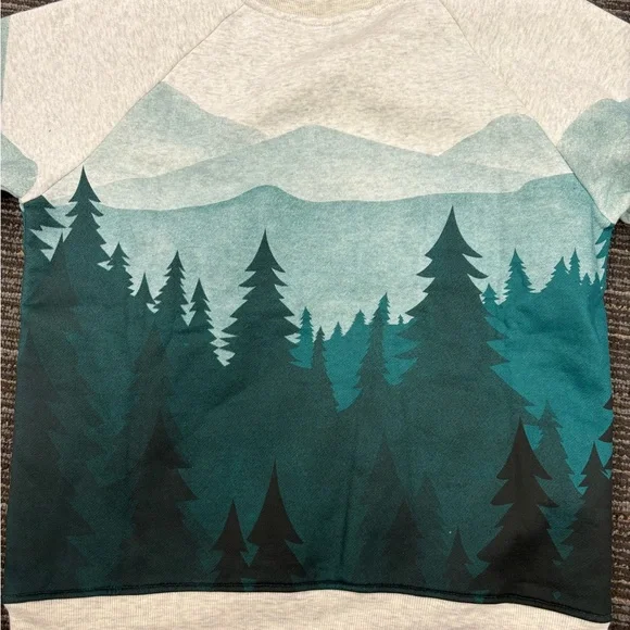 NWOT! LA SOUL Forest Print Sweatshirt, SMALL - Picture 5 of 7